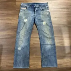 股下93】 2000s D&G ダメージ ストレート デニム ジーンズ - メルカリ