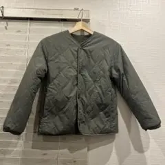 UNIQLO カーキ　140cm ボア　キルティング　リバーシブルジャケット
