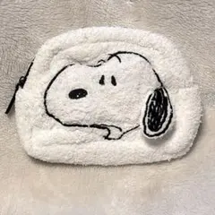 新品未使用＊＊スヌーピー＊ふわふわフェイスポーチ