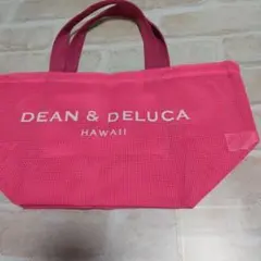 訳あり　DEAN & DELUCA メッシュハンドバッグ ピンクのサムネイル