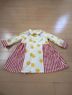 Baby cheer 水玉模様の猫刺繍ワンピースのサムネイル