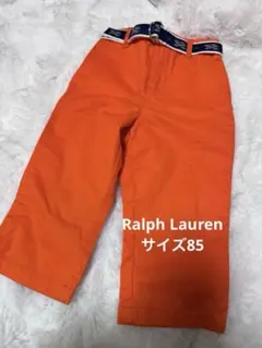 Ralph Lauren オレンジ ベルト付きパンツ 後ろポケット付き