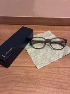 JINS×niko and... グレー メガネ ケース付き