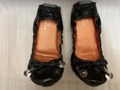 GEOX Patrick Cox フラットシューズ　23〜23.5 ブラックのサムネイル