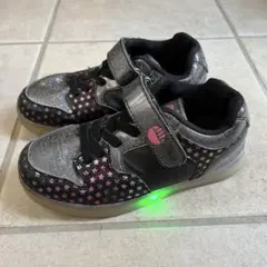 LEDライト付き星柄キッズシューズ19cm