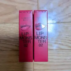 新品 KATE リップモンスター 02【pink banana】2点セット