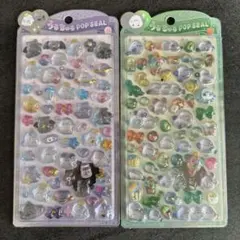 うるちゅる　ポップシール　シマエナガ　オバケーヌ