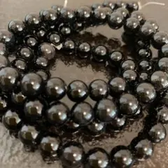 「C5941」ブラックオニキス 黒瑪瑙 6mm 1連