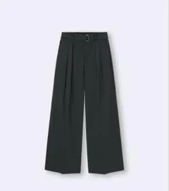 GUのベルテッドワイドパンツ Lサイズ