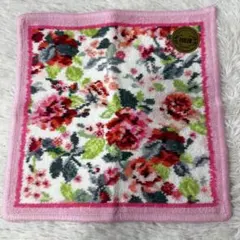 新品 FEILER フェイラー シェニール織　花柄 タオルハンカチ