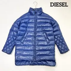 DIESELディーゼル　ブルー キルティング 中綿ダウンコートジャケット