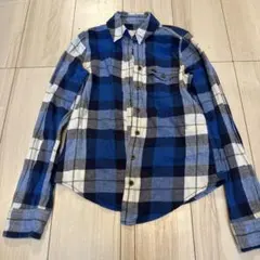 abercrombie チェック柄 長袖ネルシャツ Sサイズ