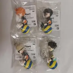 ハイキュー！！　フィギュアストラップ　日向翔陽　影山飛雄　月島蛍　岩泉一◯