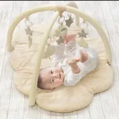 【ベージュ】ふわふわくものプレイジムマットのサムネイル