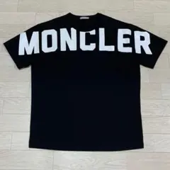 美品〕モンクレール 文字 ビッグロゴ XS ブラック Tシャツ 5S347