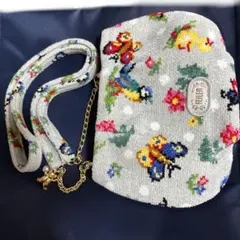 美品　FEILER フェイラー ショルダーバッグ　ハイジドット　グレーのサムネイル