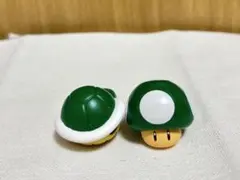 スーパーマリオ　ファッションリングコレクション　ミドリコウラ　1upキノコ