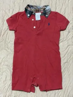 Ralph Lauren ベビー ロンパース チェック襟 9M 75cmのサムネイル