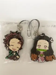 一番くじ 鬼滅の刃 鬼殺の志 F賞ラバーストラップ　竈門炭治郎　竈門禰豆子