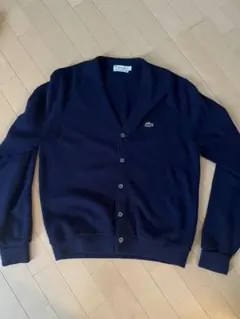 LACOSTE ネイビー カーディガン L