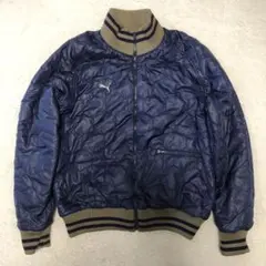 PUMA リバーシブル　キルティングジャケット　ボンバージャケット　短丈　XL