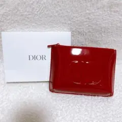 新品！Diorディオール・ノベルティ 2026春限定　赤エナメルポーチ 箱付きのサムネイル