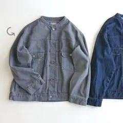 SamansaMos2新品タグ付き スタンドネックGジャン グレー