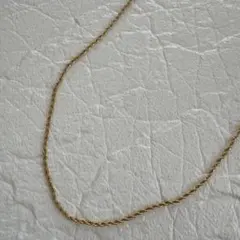 ゴールド ロープチェーン ネックレス