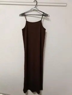 GU ブラウン キャミワンピース