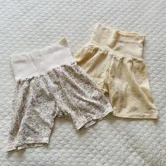 【70サイズ/2枚セット】tete a tete 腹巻付きズボン 半ズボンのサムネイル
