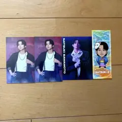 FANTASTICS 澤本夏輝/千社札シール・トレカ3枚