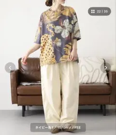 FUNALIVE 天竺ドルマン半袖Tシャツ