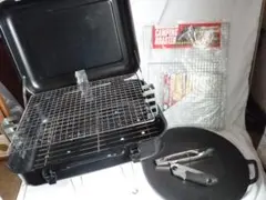 キャンプ用品　コンパクト バーベキューコンロ セットのサムネイル