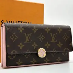 【レア】ルイヴィトン ポルトフォイユ フロール モノグラム 長財布 サラ ピンクのサムネイル