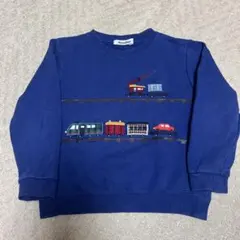 familiar 列車刺繍 トレーナー 110