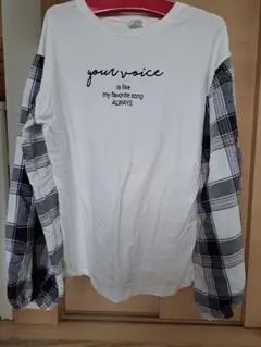 ZARA KIDS チェック柄長袖Tシャツ 13-14歳