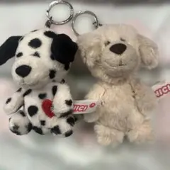 NICI ニキ キーホルダー ぬいぐるみ 犬 ダルメシアン 2個セットのサムネイル