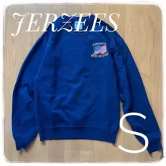 【古着】 JERZEES NUBLEND スウェット トレーナー ネイビー S