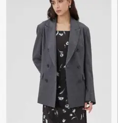 FRAY I.D フレイアイディー　ビックダブルテーラードジャケット　グレー　1