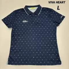 【美品】VIVA HEART レディース ゴルフ 半袖ポロシャツ Lのサムネイル