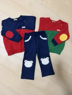 MIKI HOUSE トレーナー パンツ セット 90