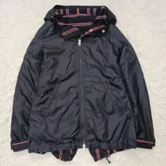 ✨美品✨フレッドペリー　リバーシブルパーカー　ワンポイント刺繍　ネイビー　XS