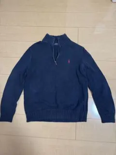 POLO Ralph Lauren ラルフローレン ハーフジップ セーター 紺