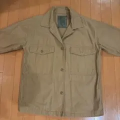 Right-onライトオン　ベージュ ミリタリージャケット　カバーオール