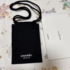 新品未使用、箱付き　CHANELノベルティパスポートホルダー　ショルダーポーチ