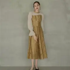 ANDRESD アシンメトリードレス ワンピース 結婚式 お呼ばれ オケージョン