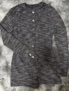 ツイード風長袖カーディガン