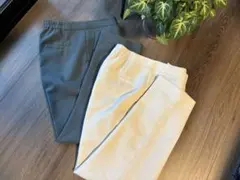 【お得セット】ココチよ　タックテーパードパンツ　M