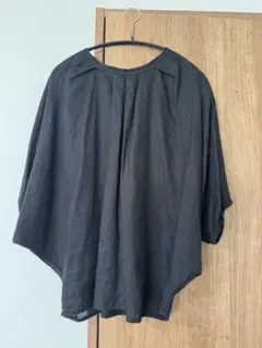 fog linen work ドルマンスリーブトップス 黒のサムネイル