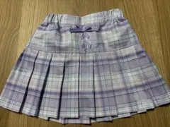 スカート　プリーツ　チェック　130